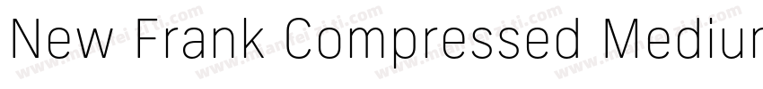 New Frank Compressed Medium字体转换